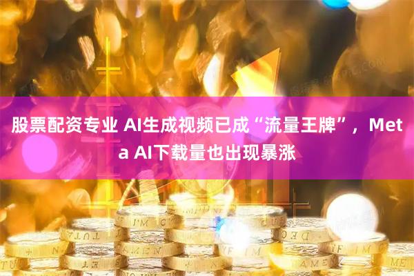 股票配资专业 AI生成视频已成“流量王牌”，Meta AI下载量也出现暴涨